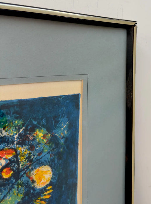 Hoi Lebadang "Floral Still Life" Artist Proof Lithograph, Signed & Framed