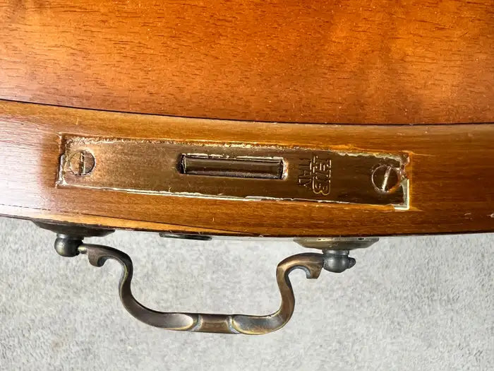 English George III Style Pembroke Burl Wood Table w Twin Drop-leaf Sides