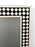 Art Deco Style Black & White Resin Diamond Design Wall, Table or Mantel Mirror
