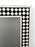 Art Deco Style Black & White Resin Diamond Design Wall or Console Mirror, a pair