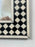 Art Deco Style Black & White Resin Diamond Design Wall, Table or Mantel Mirror