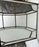Art Deco Style White Milk Glass and Bronze Octagon Shape Pendant or Flush Mount