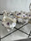 Hammersley “Victorian Violets” English Bone China Tea Set w Gold Trim, 15 pcs