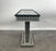 Art Deco Style Black & White Resin Console Table in Diamond Pattern