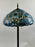 Art Nouveau Tiffany Sale Blue Stained Glass Dome Shaped Shade Floor Lamp