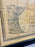Large Vintage Antiqued Stanford Map of Italy in Black & Gold Frame 1990's