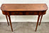 English Georgian Hepplewhite Style Two-Drawer Console Table Mahogany & Walnut