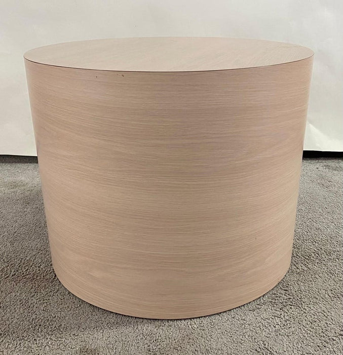 Post-Modern Formica Laminate Pink Circle Table Set, 4 Pcs