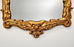 Antique Art Nouveau Giltwood Wall Mirror with Hand Carved Botanical Leaf Frame