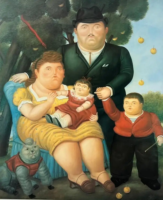 Fernando Botero Una Famiglia 1991 Original Poster 1989