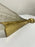 French Art Deco Brass & Frosted Glass Shield Shaped Wall sconce, a Pair