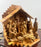 Religious Hand Carved Olive Wood Nativity Set with Stable, Holy Family, Wise Men