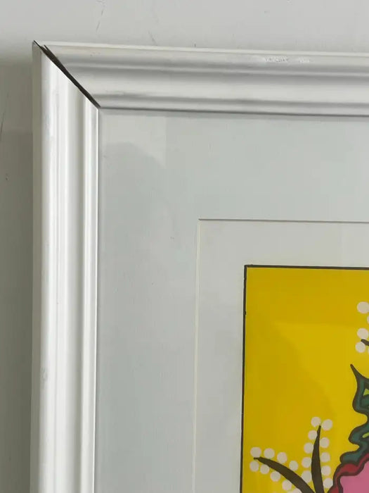 Mara Lynn Abboud Calico Cats Screenprint Artist Proof , Signed & Framed 1990's