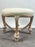 French Napoleon III Style Faux Rope Stool or Ottoman by Cugini Lanzani