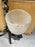 Art Nouveau Two Arms Bronze w Frosted Milk Glass Shades Wall Sconce, a set of 3