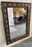 Hollywood Regency Style with Natural Stone and Brass Inlaid Hanging Wall Mirror