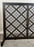Art Deco Style Black & Bronzed Metal Two-Door & Diamond Design Fireplace Screen
