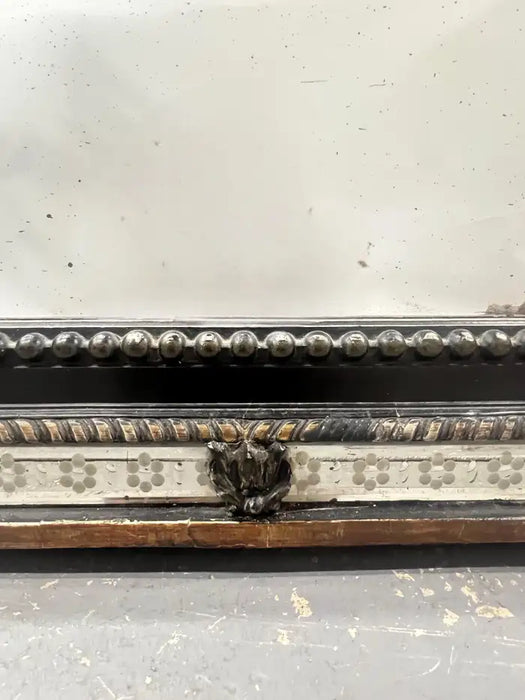 French Napoleon III Style Wrought Iron and Antiqued Glass Wall Mirror