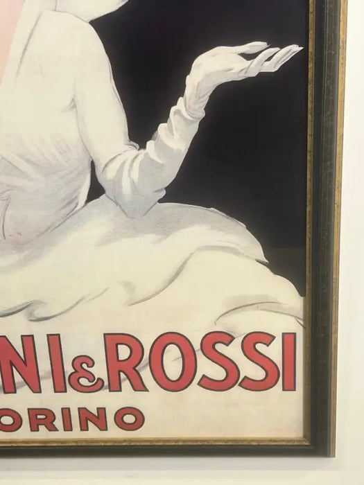 Marcello Dudovich Vermouth Bianco Martini & Rossi, Torino Poster, Framed