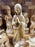 Religious Hand Carved Olive Wood Nativity Set with Stable, Holy Family, Wise Men