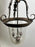 French Regency Style Bell Jar Pendant with Seeded Glass and Acanthus Leaf Bronze