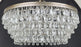 Hollywood Regency Style Circular Cascade Design Crystal Chandelier