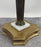 Italian Hollywood Regency Round Marble Brass & Bronze Base Wine Table or Stand