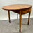 English George III Style Pembroke Burl Wood Table w Twin Drop-leaf Sides