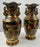 Vintage Royal Satsuma Japanese Hand-Painted Urn Style Vase, a Pair