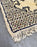 Boho Chic Moroccan Small White & Black Wool Hand-Woven Rug or Carpet