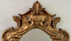 French Baroque Louis XV Style Antiqued Gold Wall or Console Mirror, a Pair