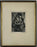 Figurative Abstract Etching on Paper Titled Companions by Jospeh Passalacqua 1950's