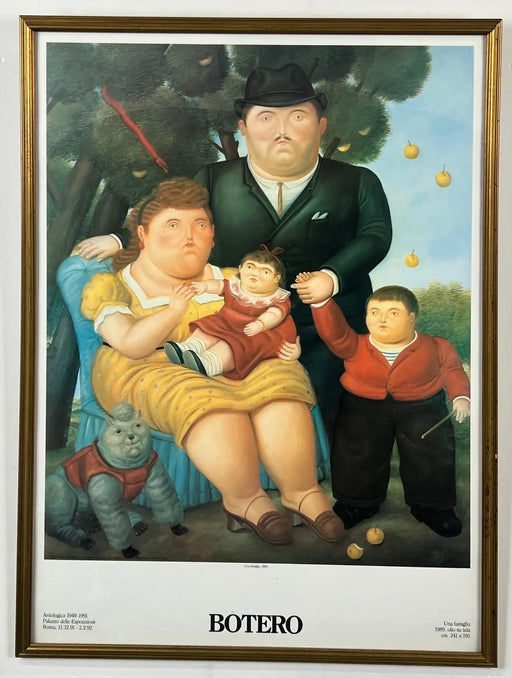 Fernando Botero Una Famiglia 1991 Original Poster 1989