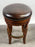 Vintage Traditional Style Frontgate Studded Leather Swivel Stool, a Set of 3
