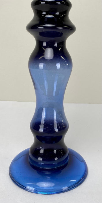 Art Deco Style Blue Bubble Design Candle Holder, A set of 4