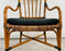 Mid Century Boho Chic Faux Bamboo Rattan Chair