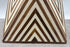 Art Deco Style Sculptural White & walnut Resin Side or End Table, a Pair