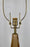 Mid Century Modern Gold Art Glass Table Lamp with Custom Shade
