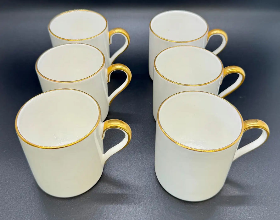 Tiffany & co staffordshire Porcelain Tea Cups and Saucers, 12 Pieces