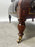 Chesterfield English Style Tufted Leather Library Chair & Ottoman by Hickory