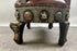 Portuguese Colonial Style Leather & Filigree Design Throne Chair