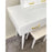 Modern White Lacquered Lady Vanity Desk With Matching Bench
