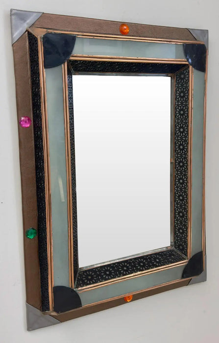 Lighted Art Deco Moroccan Style Vanity Mirror or Wall Mirror