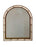 Arched Hollywood Regency White Camel Bone Mirror, a Pair