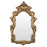 French Baroque Louis XV Style Antiqued Gold Wall or Console Mirror, a Pair