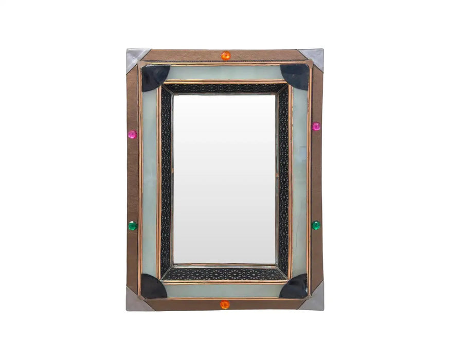 Lighted Art Deco Moroccan Style Vanity Mirror or Wall Mirror