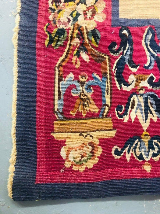 Late 19th Century Antique French Tapestry Textile