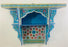 Vintage Blue Hand-Painted Moorish Moroccan Spice Shelve or Rack , a Pair