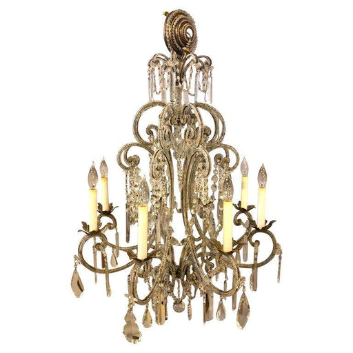 Fine Beaded and Crystal Venetian Style Chandelier