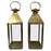 Brass Lanterns or Candleholder for Garden or Indoor, a Pair
